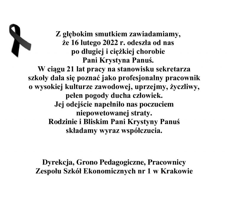 Odeszła od nas