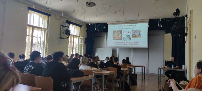 Prelekcja „Handel ludźmi oraz szkodliwy wpływ narkotyków na organizm człowieka”