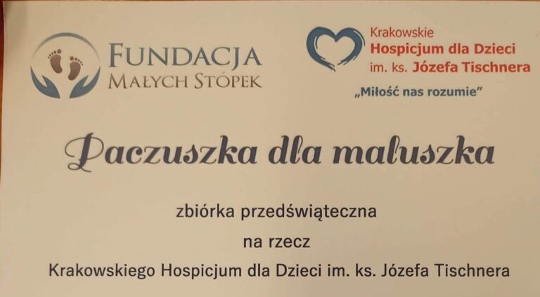 Paczuszka dla maluszka – zbiórka na rzecz Krakowskiego Hospicjum dla dzieci