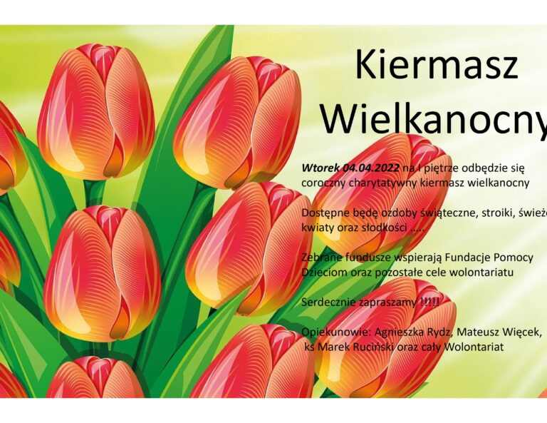 Zapraszamy na Kiermasz Wielkanocny