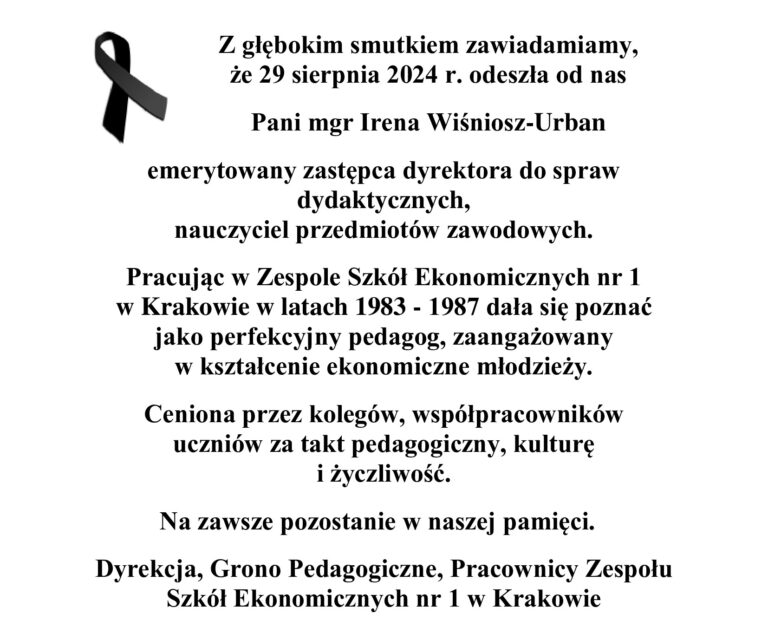 Odeszła od nas