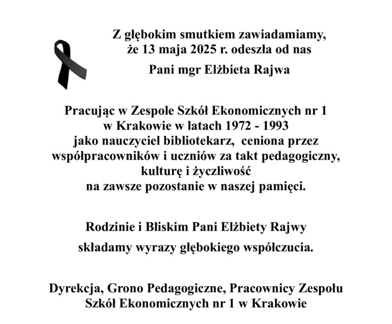 Odeszła od nas