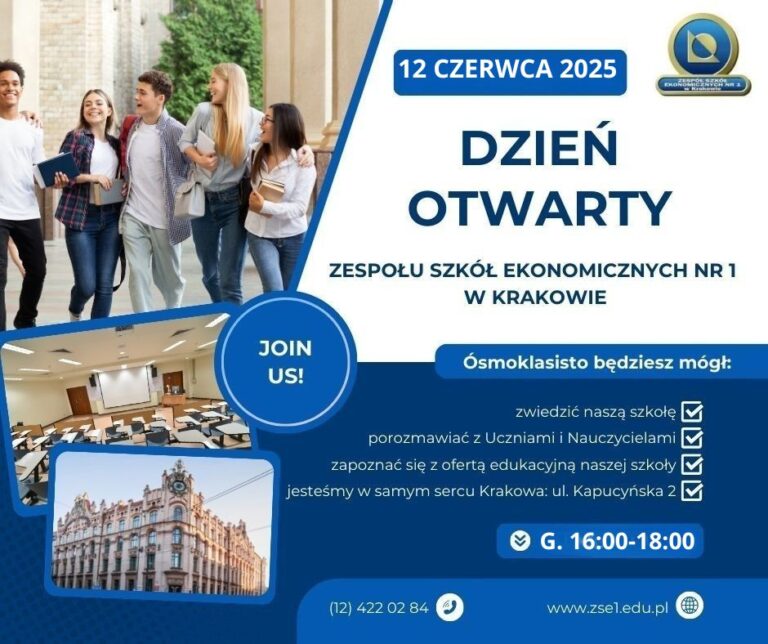 Zapraszamy na Dzień Otwarty w czwartek 12 czerwca 2025 r.
