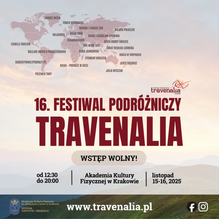Zapraszamy do udziału w Festiwalu Podróżniczym Travenalia
