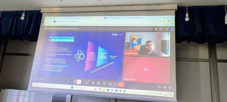 Spotkanie z p. Jarosławem Grabczakiem- Menadżerem ds. Produktu w firmie eSKY