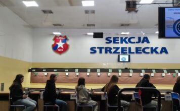 Zajęcia na strzelnicy sportowej TS Wisła