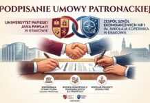 Uniwersytet Papieski w Krakowie uczelnią patronacką naszej szkoły